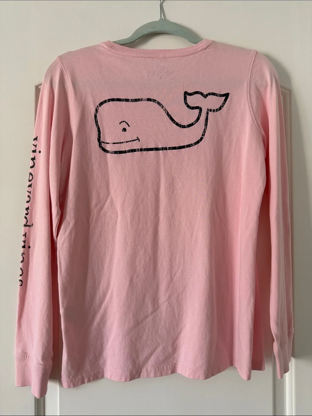 Vineyard Vines Light Pink Long Sleeve Pocket Tee
